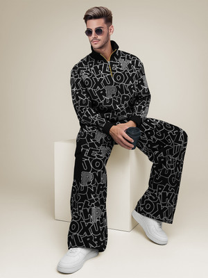 TRIPR Printed Men Track Suit