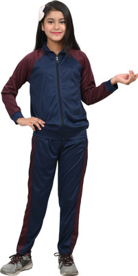 urban cat Colorblock Girls Track Suit