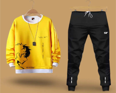 Stelino Self Design Men Track Suit