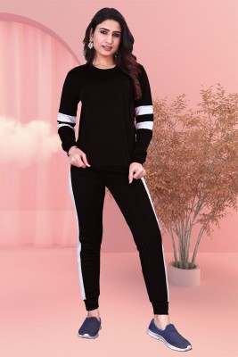 DTR FASHION Striped Women Track Suit