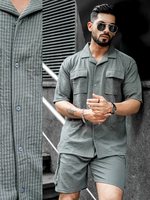 MANIAC Solid Men Track Suit