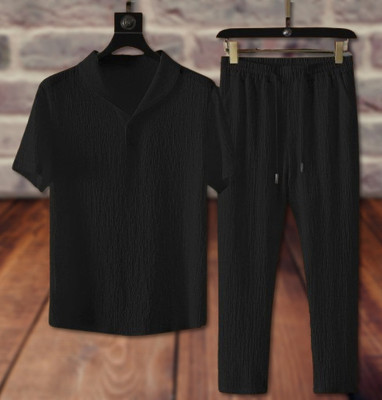 DEVU FASHION Solid Men Track Suit