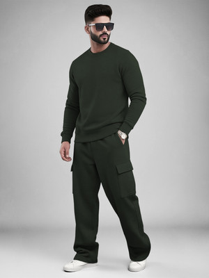 TRIPR Solid Men Track Suit
