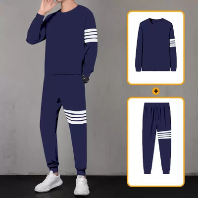 RABBY Striped Men Track Suit
