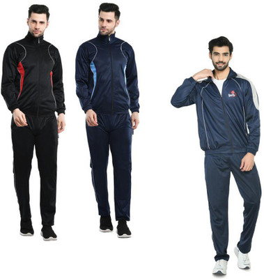 Indistar Solid Men Track Suit