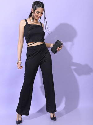 Tokyo Talkies Solid Women Track Suit