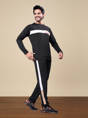LINSOR FASHION Solid Men Track Suit