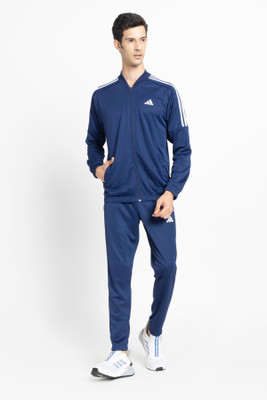 ADIDAS Striped Men Track Suit