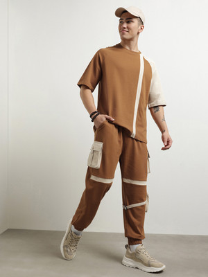 NOBERO Colorblock Men Track Suit