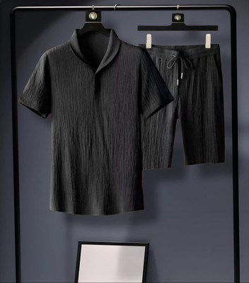 DEVU FASHION Self Design Men Track Suit