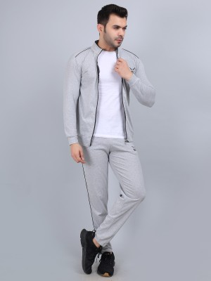 DWOLF Solid Men Track Suit