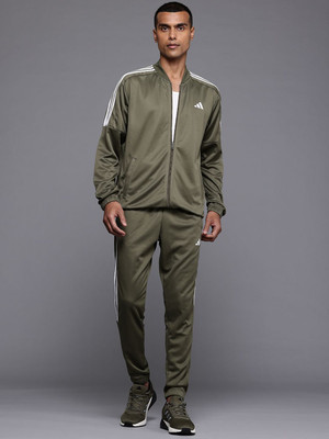 ADIDAS Striped Men Track Suit