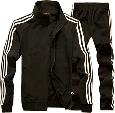 Garima Fashion Solid, Striped Men Track Suit