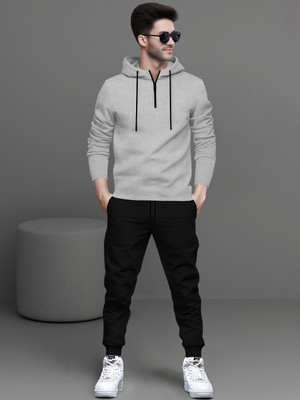 BLIVE Solid Men Track Suit