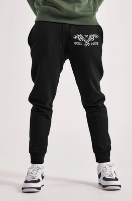 TRIPR Printed Men Black Track Pants