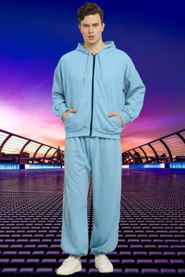 CANIDAES Solid Men Track Suit