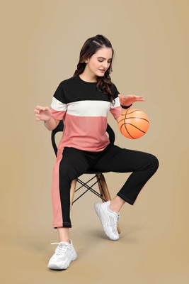 SAKARMAA Colorblock Women Track Suit