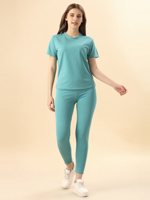 HouseOfCommon Solid Women Track Suit