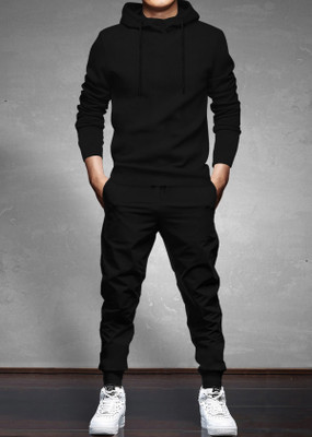 BLIVE Solid Men Track Suit