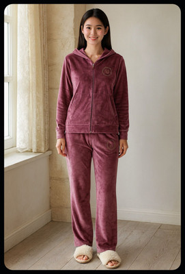 SKG URBAN FASHION Solid Women Track Suit