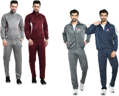 Indistar Self Design Men Track Suit