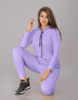 METRONAUT Solid Women Track Suit