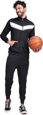 Yellow Tree Printed Men Track Suit