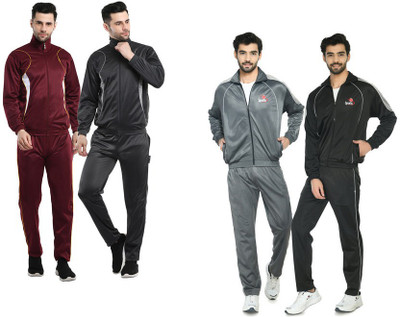Indistar Self Design Men Track Suit