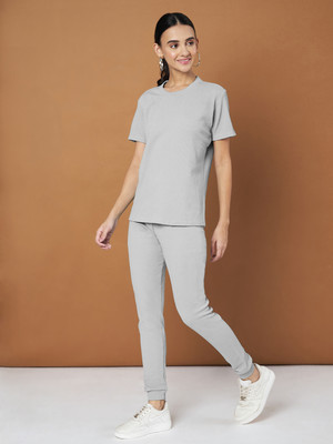 DTR FASHION Solid Women Track Suit