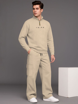 TRIPR Solid Men Track Suit