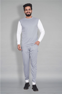 RABBY Colorblock, Solid Men Track Suit