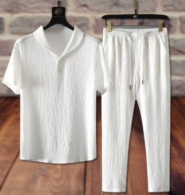 DEVU FASHION Solid Men Track Suit