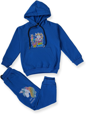 TS Collection Solid, Graphic Print Boys & Girls Track Suit