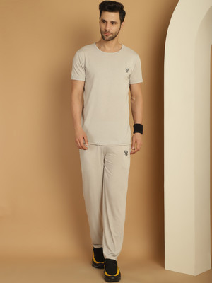 MACK JONNEY Solid Men Track Suit