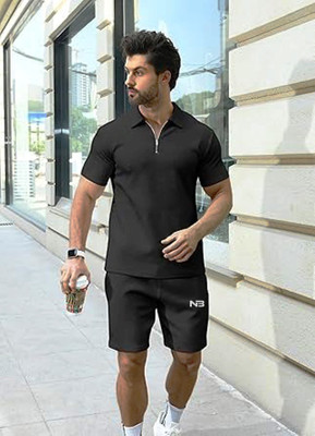 NB NICKY BOY Solid Men Track Suit