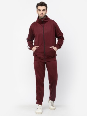 KZALCON Solid Men Track Suit