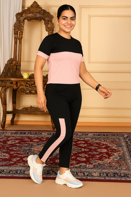 LINSOR FASHION Striped Women Track Suit