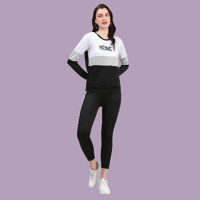 RAKESH CREATION Colorblock Women Track Suit