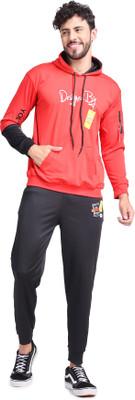 Yellow Tree Printed Men Track Suit