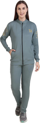 SWAHII Solid Women Track Suit