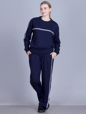 OBAAN Striped Women Track Suit