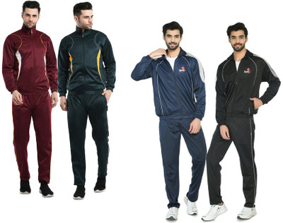 Indistar Self Design Men Track Suit