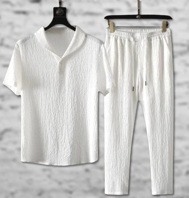 DEVU FASHION Solid, Striped Men Track Suit