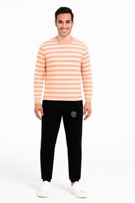 R ROCKIN TEES Striped Men Track Suit