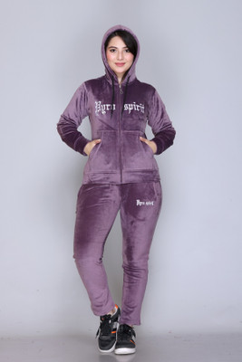 HouseOfCommon Self Design Women Track Suit
