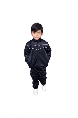 V Sports Solid Boys Track Suit