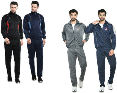 Indistar Self Design Men Track Suit