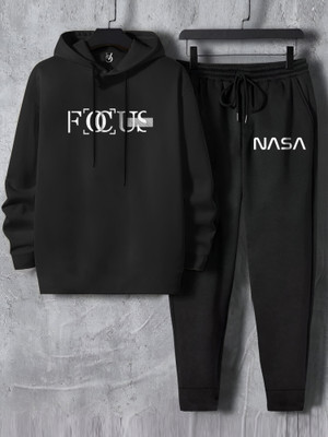 VCANEE Men Cotton Blend Track Suit