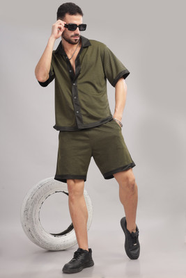 Tribe Self Design Men Track Suit