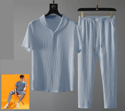 INDICLUB Self Design Men Track Suit